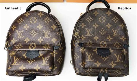 fake louis vuitton red and black backpack|louis vuitton knockoff vs real.